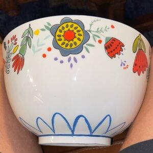 Floral Patterned Decorative Bowl